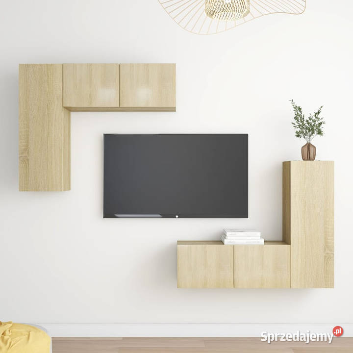 4cz zestaw szafek TV dąb sonoma materiał Warszawa