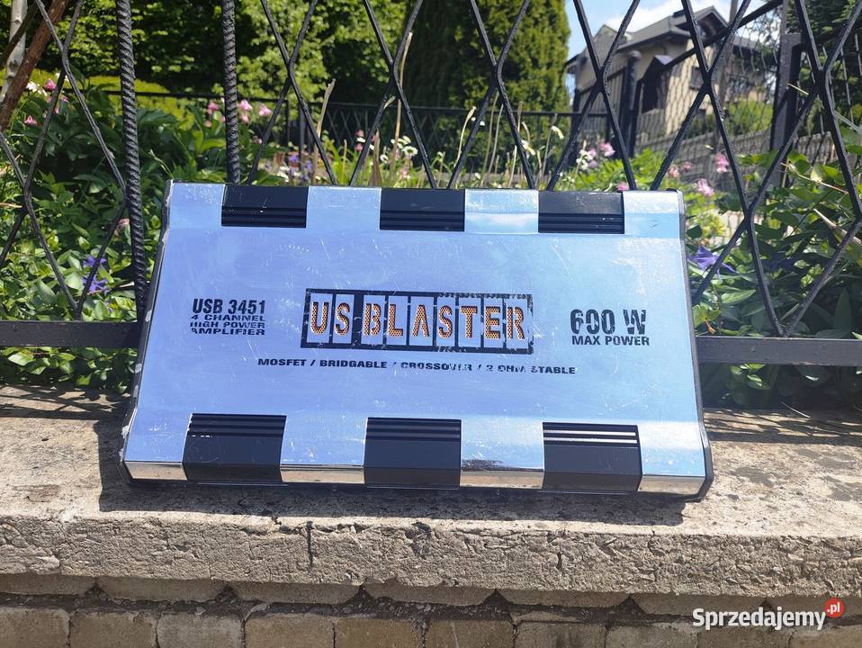 Wzmacniacz samochodowy 4 kanałowy US Blaster USB Ilość kanałów 4 Niegowonice