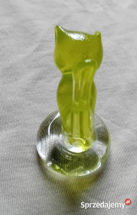 Szklana figurka Kotek w stylu Murano wielkopolskie