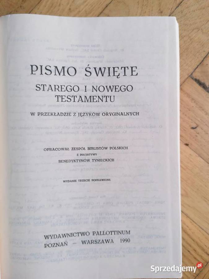 Pismo Święte Starego i Nowego Testamentu Pozostałe Gdańsk