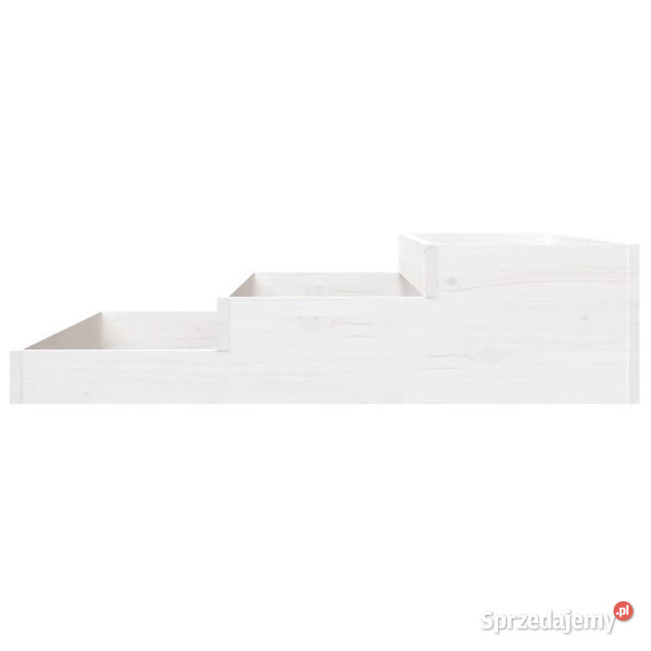 Donica biała 107x107x27 lite drewno sosnowe