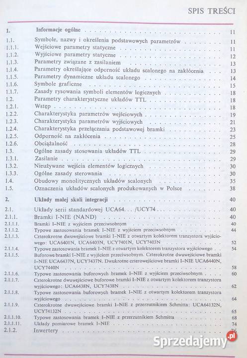 T Układy scalone serii UCA64UCY74 Sasal Warszawa