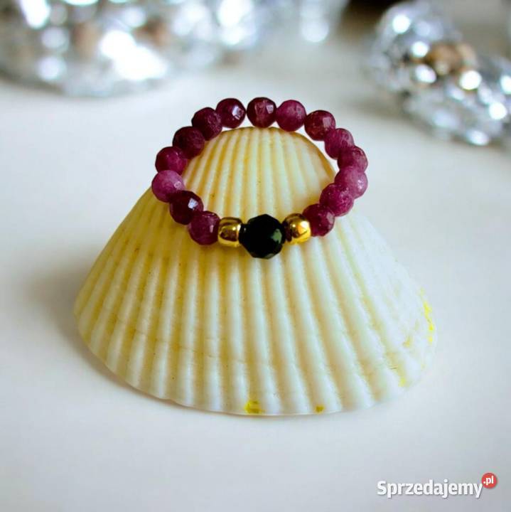 Pierścionek Rubin i Turmalin Pierścionki Zgierz