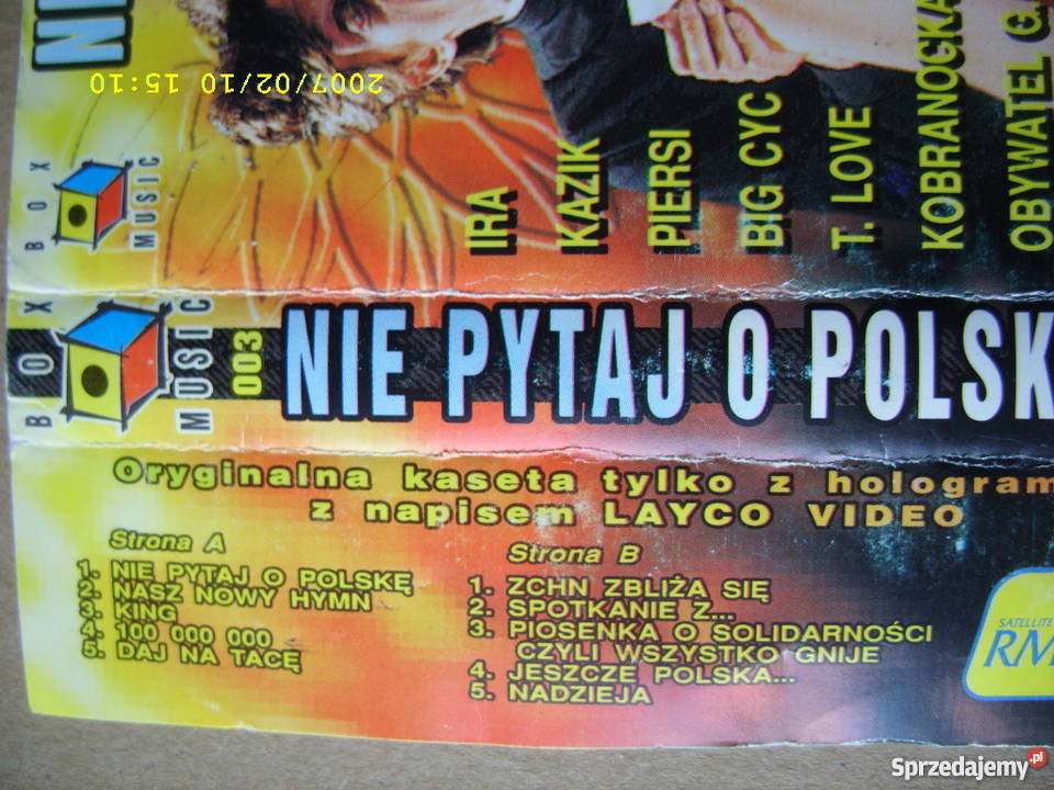 Skladanka kaseta NIE PYTAJ O POLSKE dolnośląskie