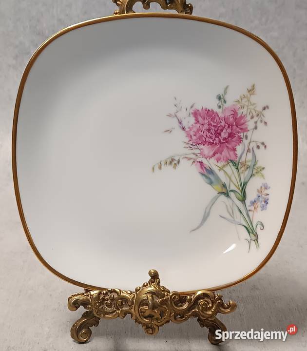 Krautheim Talerz Kolekcjonerski Dekoracyjny Porcelana i szkło