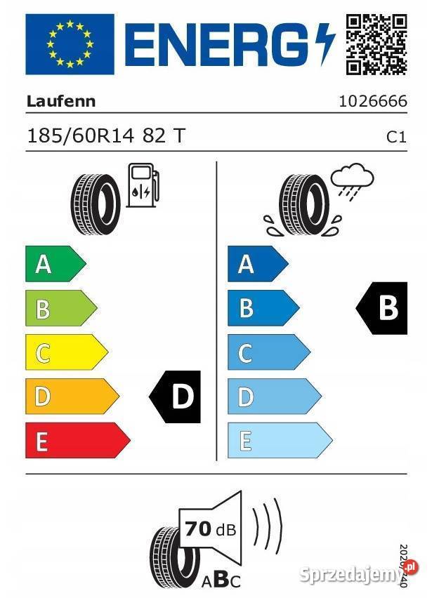 4 x letnie pony Laufenn G Fit EQ 18560 R14 82T Jasło