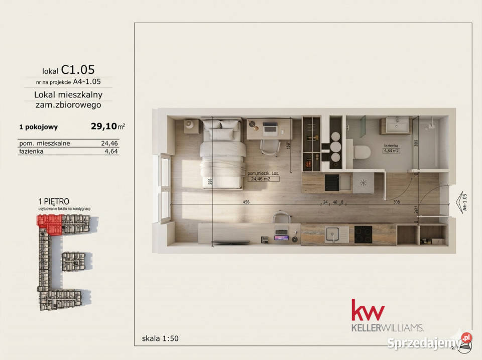 Mieszkanie Poznań Naramowicka 291m2 1pokojowe Sprzedaż