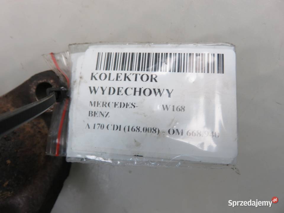 KOLEKTOR WYDECHOWY MERCEDESBENZ W168 17 CDI