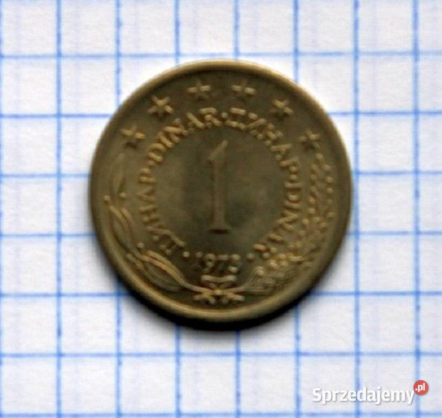 1 DINAR 1973 JUGOSŁAWIA Piszczac