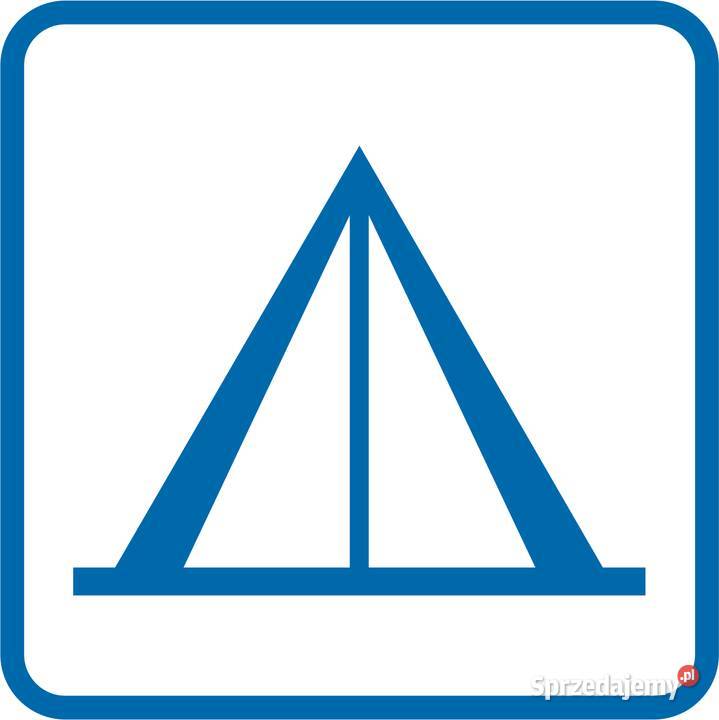 Naklejka znak informacyjny pole namiotowe RA096 małopolskie Kamionna