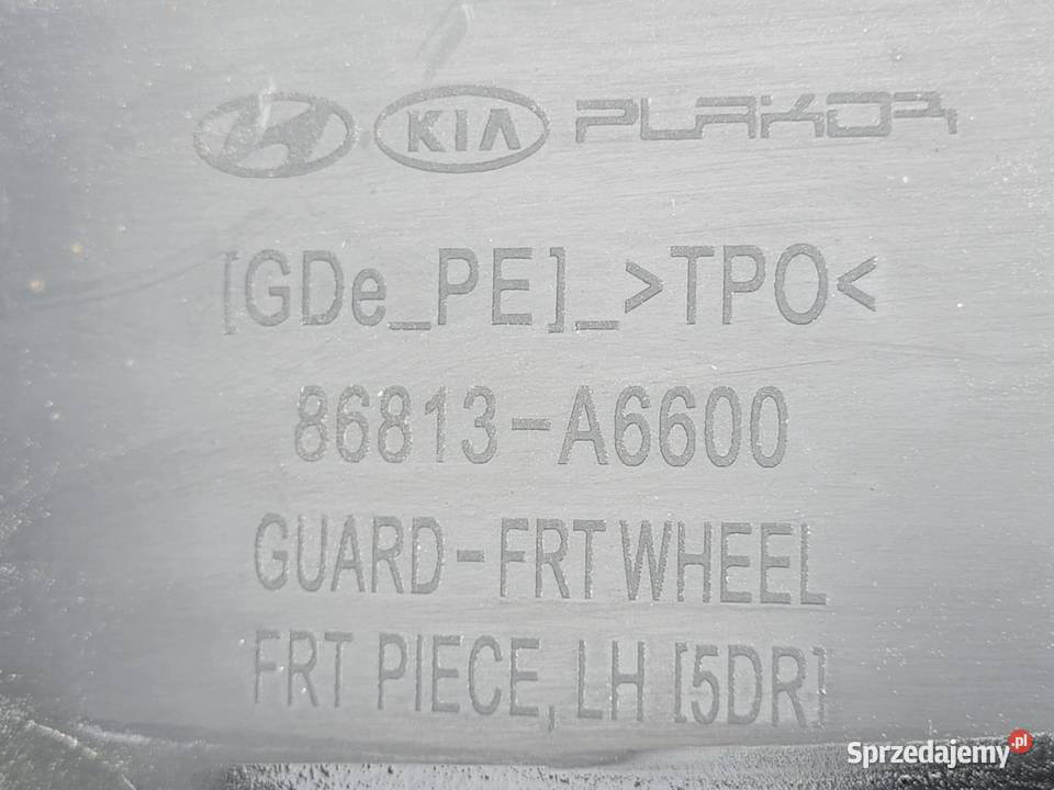 HYUNDAI I30 III 15 NADKOLE LEWY PRZÓD 86813A6600 wielkopolskie Pleszew