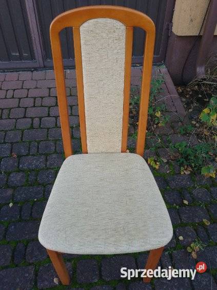 Krzesła drewniane tapicerowane do jadalni 6 Krzesła Mińsk Mazowiecki