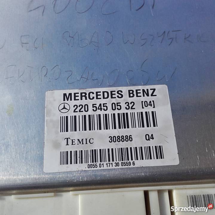 Sterownik Airmatic w220 Moduł 2205450532 komputery Częstochowa