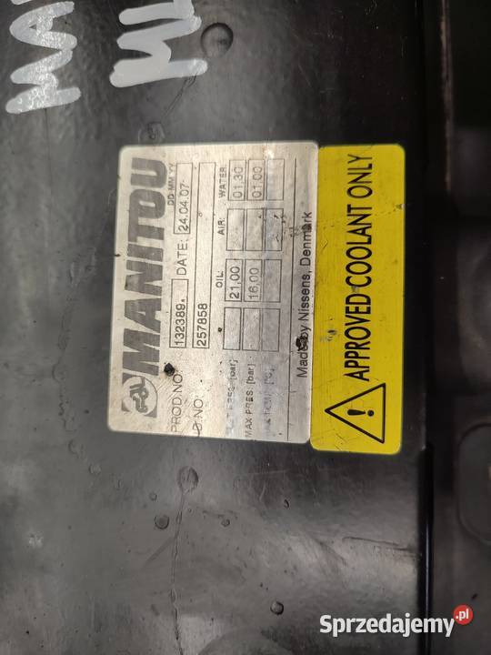 Chłodnica Manitou MLT 523 257858 Wilkowo sprzedam