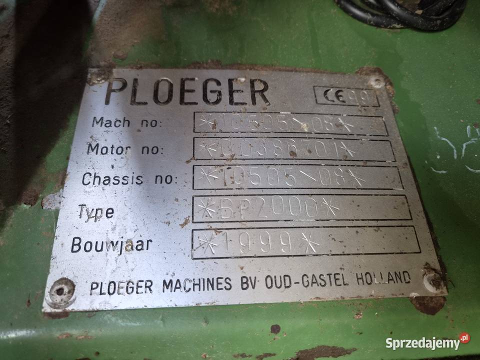 Kombajn do zbioru fasoli szparagowej PLOEGER podkarpackie Stare Sioło