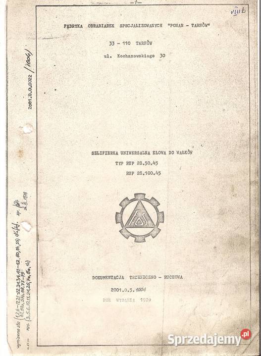 Szlifierka do walków sprzedam