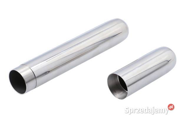 Eleganckie Srebrne Metalowe Etui na Cygaro Ostrowy nad Okszą