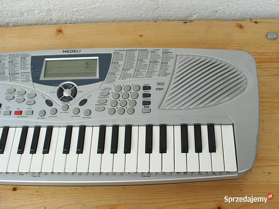 Firmowy keyboard dzieci Medeli MC37A Kłodzko