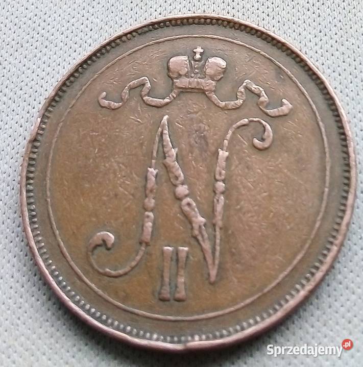 FINLANDIA10 PENNIA1907 r OKUPACJA ROSYJSKI mazowieckie Legionowo