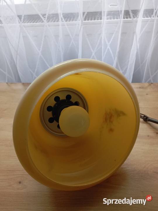 Lampa wisząca vintage z okresu PRL Jelenia Góra