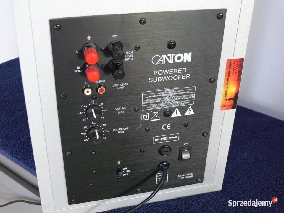 Sub aktywny Canton AS10 sprawny WYSYŁKA Jasło