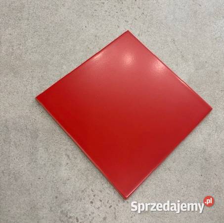 płytka ścienna 20x20 czerwona matowa krwista Zakopane