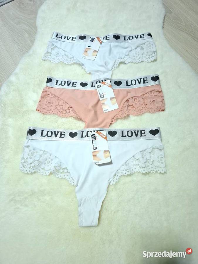 Komplet 3 sztuk stringów z gumką L świętokrzyskie