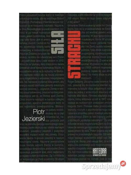 Siła strachu Wpływ Apokalipsy i lęków Łódź