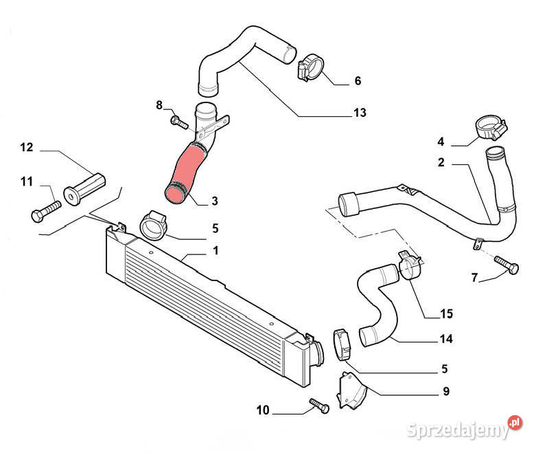 RURA WĄŻ TURBO FIAT DUCATO 1344787080 0382LK Bielsko-Biała sprzedam