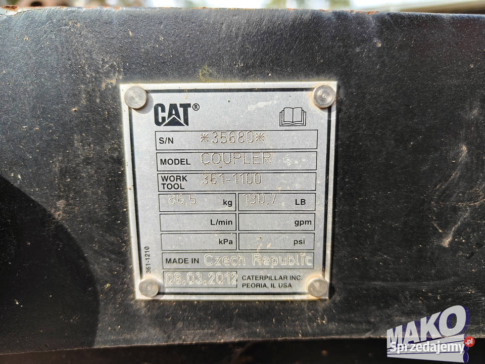NOWE Szybkozłącze mechaniczne Caterpillar do Osprzęt roboczy Ostrowiec Świętokrzyski