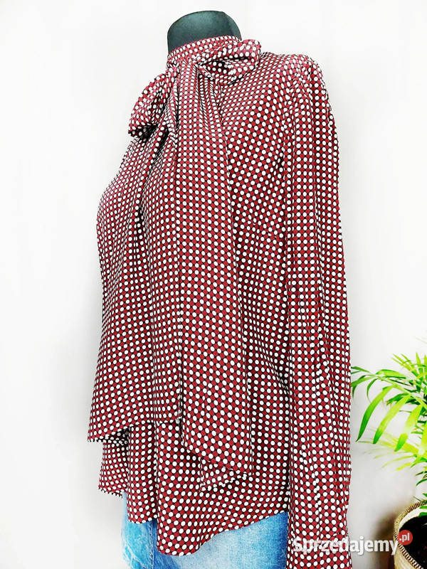 Bluzka damska w groszki kropki długi rękaw 100 łódzkie Złoczew sprzedam