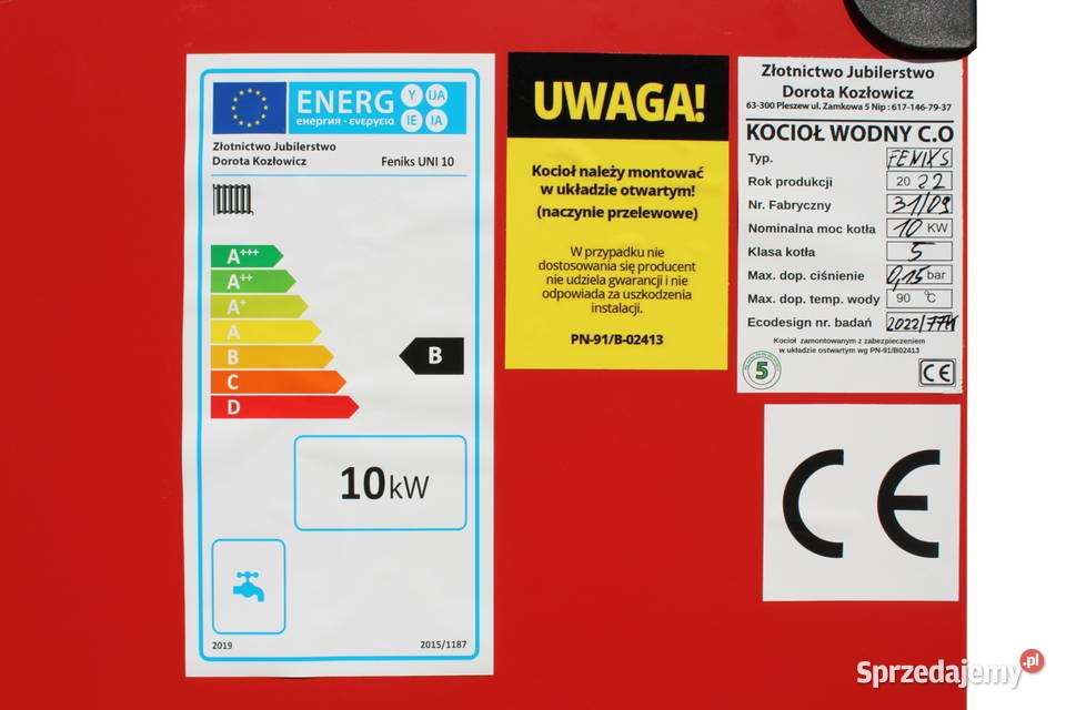 kocioł Piec co Piece 10 kw Węgiel Drewno Kotły Łódź sprzedam
