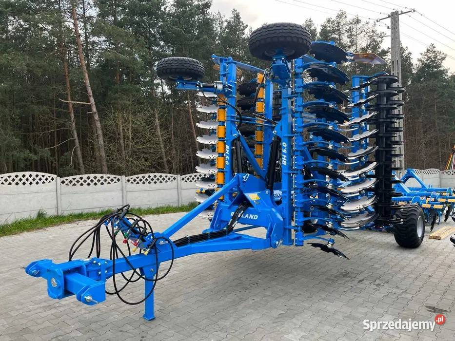 Brona talerzowa 5m ciągana wózek hydrauliczna Przedbórz