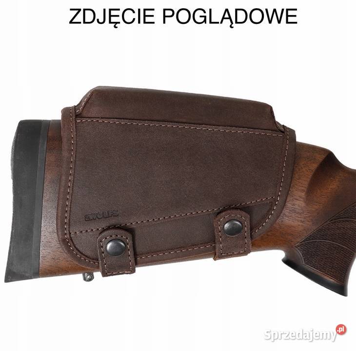 Skórzana baka na kolbę SHOOTER 2WOLFS brązowa Sporty strzeleckie i myślistwo Warszawa