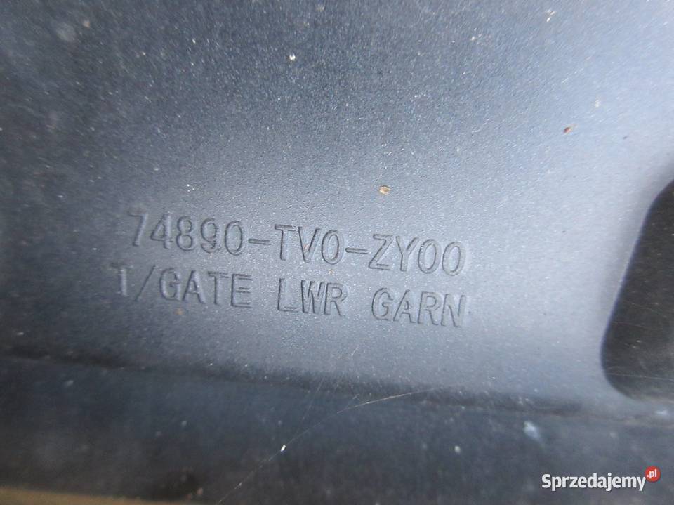 BLENDA KLAPY BAGAŻNIKA TYŁ HONDA CIVIC IX HB Ruda Śląska sprzedam