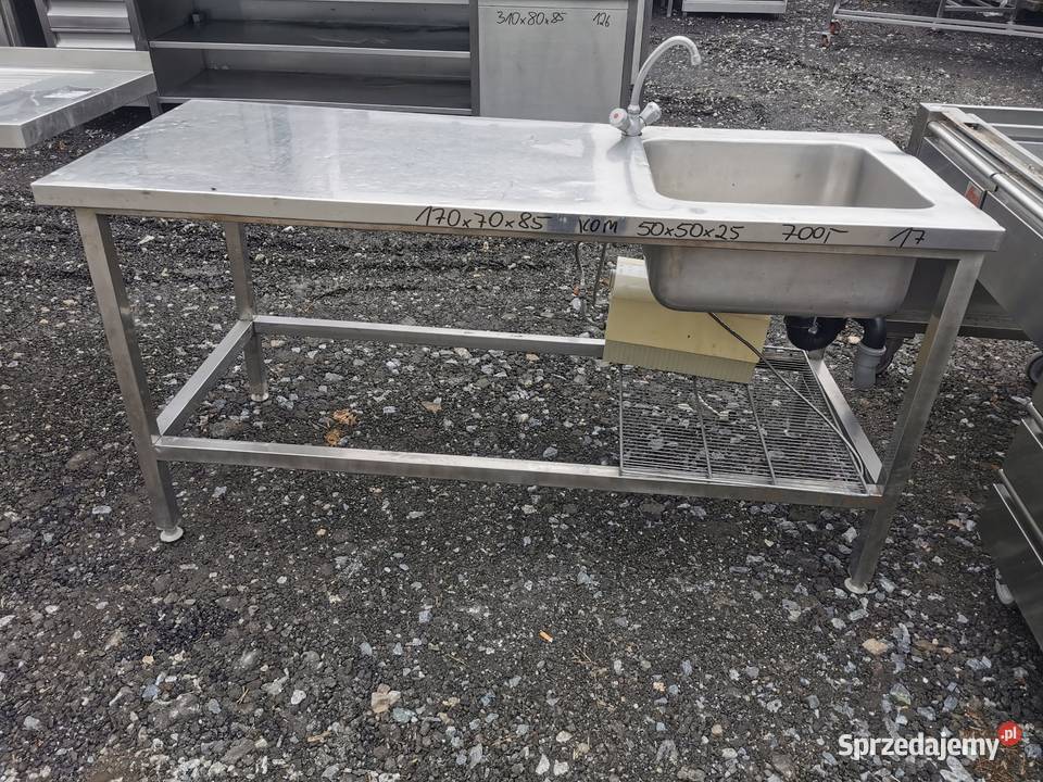 Zlew 1 komorowy 170x70x85 kom 50x50x25 17 Krotoszyn sprzedam