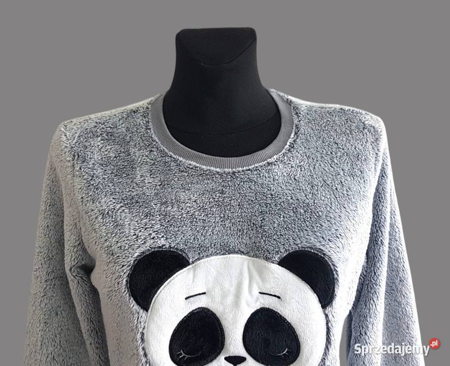 Cubus ciepła szara damska piżama długi rękaw 36S Pozostałe Chrzanów