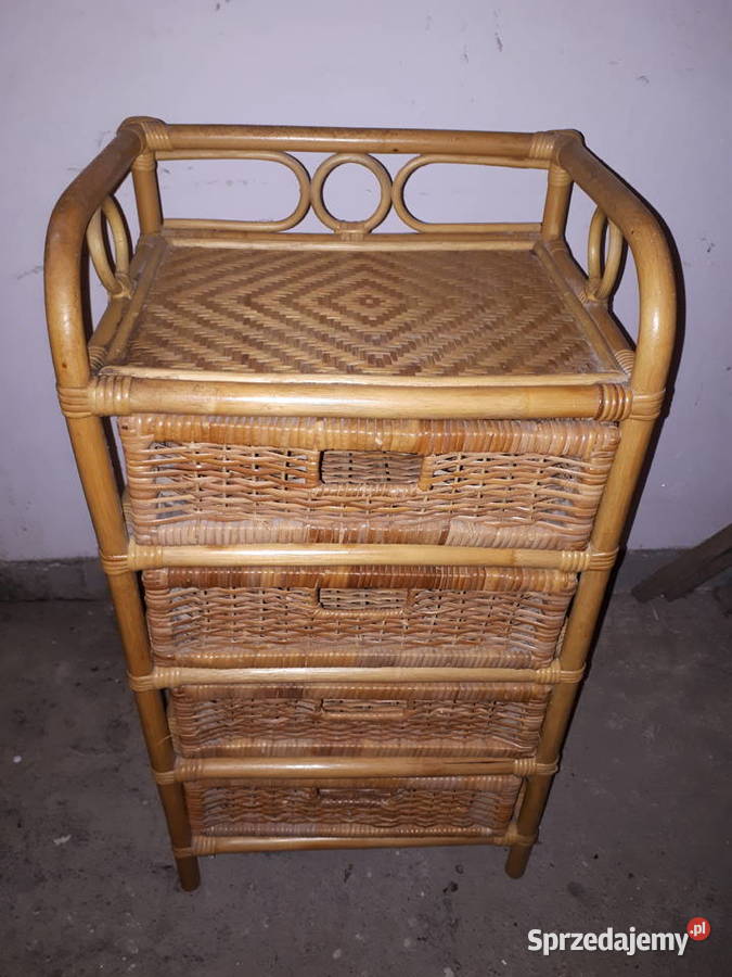 Regał szafka etażerka rattan bambus Dom i Ogród