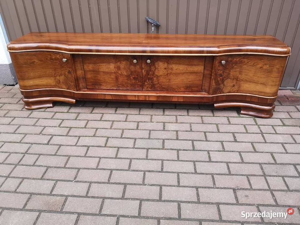 Komoda ARTDECO Orzech Unikatowa Niska RTV Stara Swarzędz sprzedam