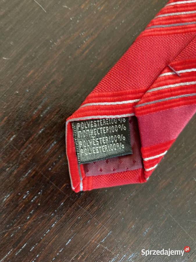 Czerwony krawat klubowy Leger Elbląg