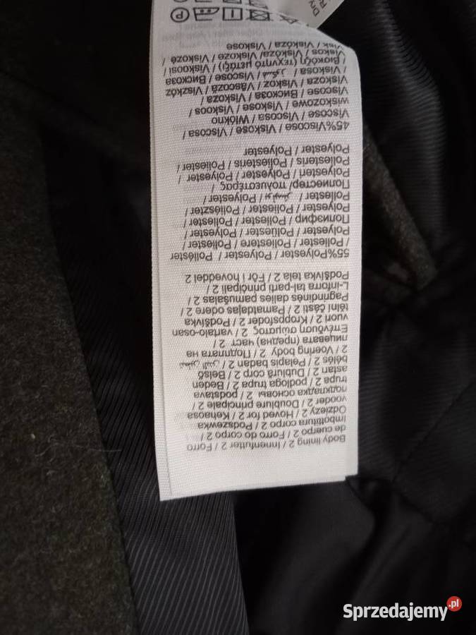 Płaszcz męski ciemny oliwkowy Wiosenna/Jesienna  sprzedam