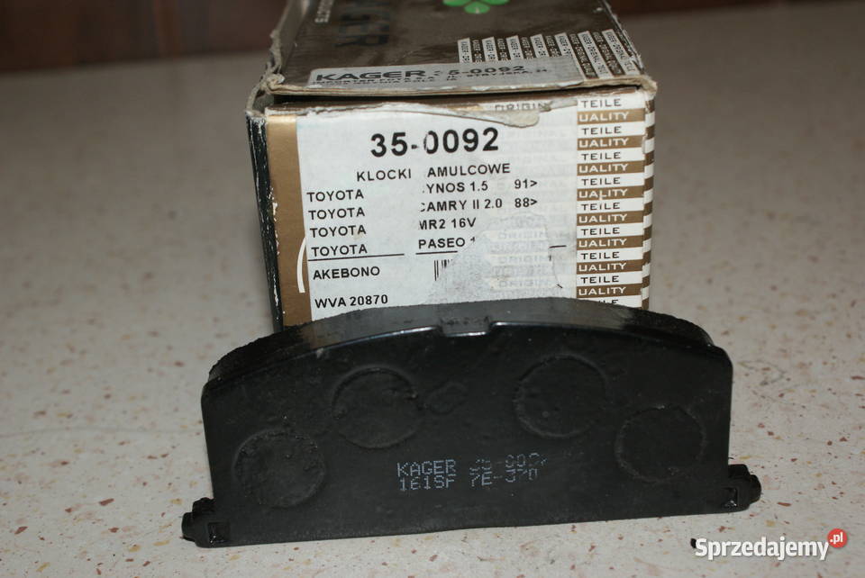 350092 Klocek hamulcowy kpl przód TOYOTA CAMRY osobowe Białobrzegi