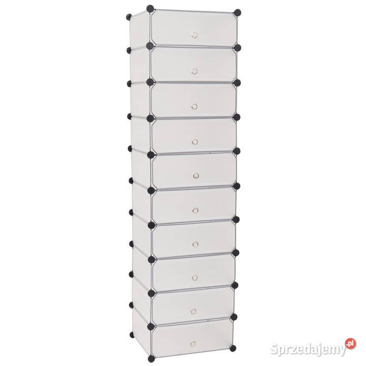 Szafka na buty 10 przegród biała WM244919