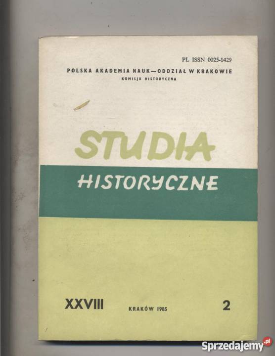 Studia Historyczne XXVIII z2 sprzedam