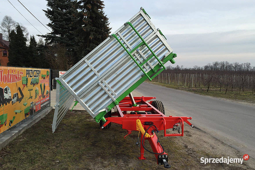 Przyczepa dwuosiowa rolnicza 25T skrętna oś