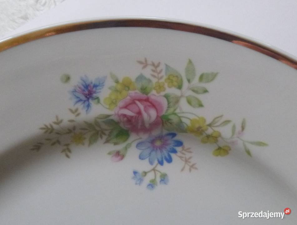 Rosyjski duży okrągły półmisek 35 fabryka Dulewo Warszawa