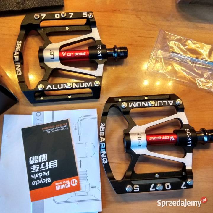 Pedały rowerowe platformowe na łożyskach Świebodzice