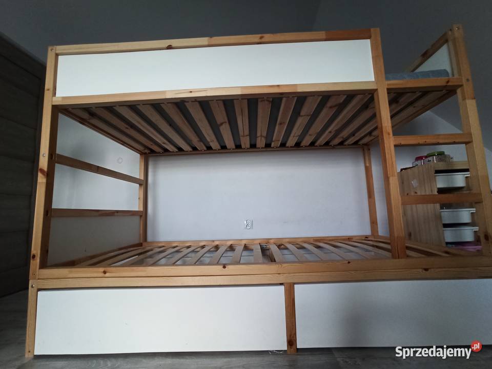Łóżko piętrowe IKEA KURA 1 materac duże szuflady świętokrzyskie Kielce