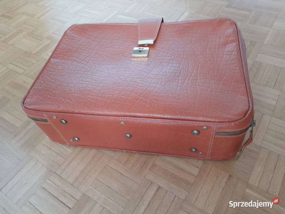 Walizka vintage ceglana Warszawa