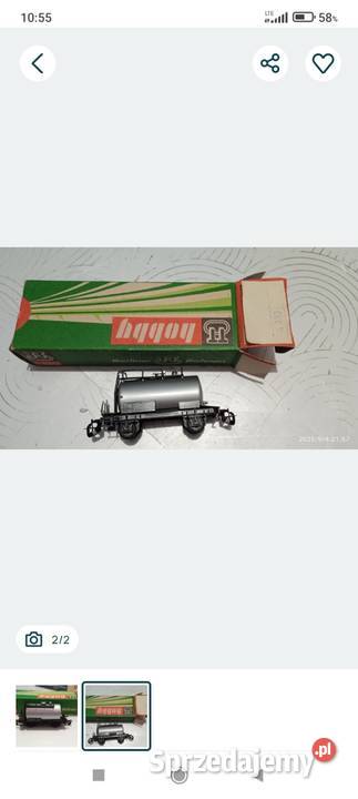 Wagonik Cysterna Srebrna TT Poznań